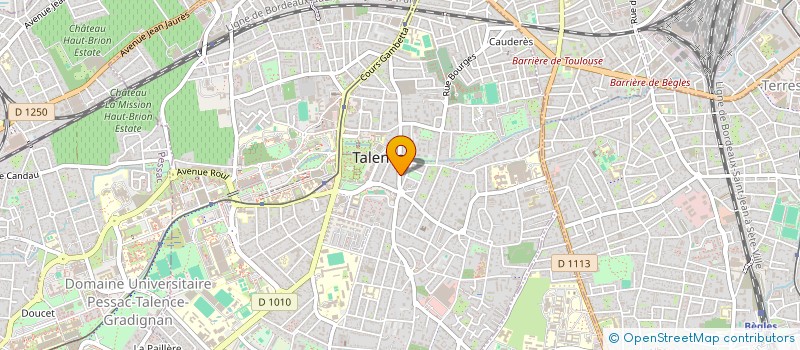 localisation de l'entreprise SCI VIZIOZ  TALENCE