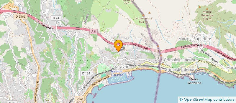 localisation de l'entreprise SCI VIZO à MENTON