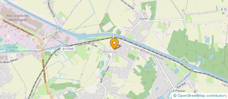 localisation de l'entreprise SCI VJ  BEUVRY