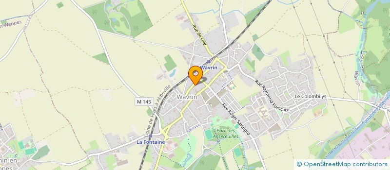 localisation de l'entreprise SCI VJ3G  WAVRIN