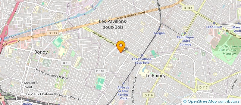 localisation de l'entreprise SCI VJB 48 à LES PAVILLONS-SOUS-BOIS