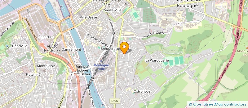 localisation de l'entreprise SCI VJG  BOULOGNE-SUR-MER