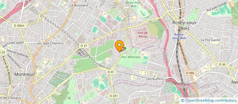 localisation de l'entreprise SCI VJJ à MONTREUIL