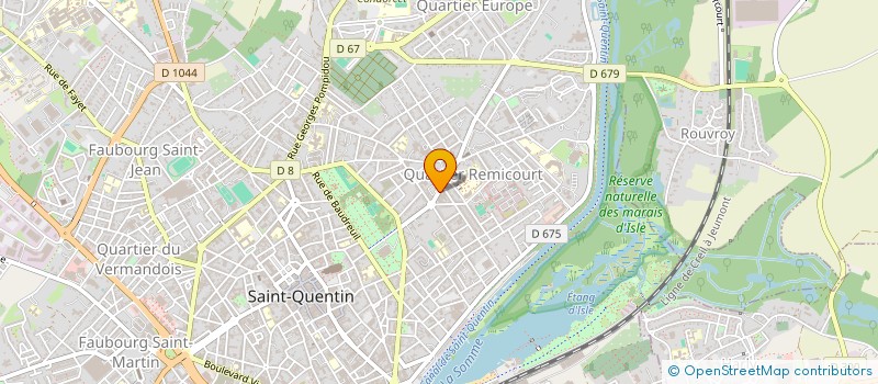 localisation de l'entreprise SCI VJMC BOS à SAINT-QUENTIN