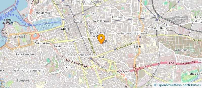 localisation de l'entreprise SCI VJP à MARSEILLE