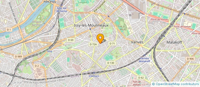 localisation de l'entreprise SCI VJS à ISSY-LES-MOULINEAUX