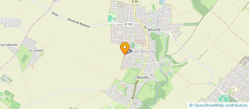 localisation de l'entreprise SCI VJV  BIEVILLE-BEUVILLE