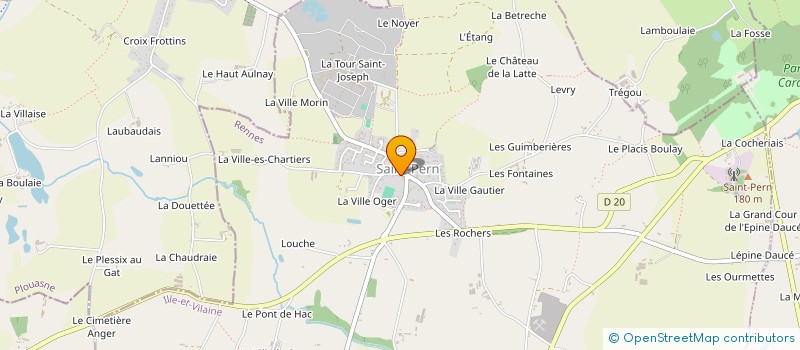 localisation de l'entreprise SCI VK  SAINT-PERN