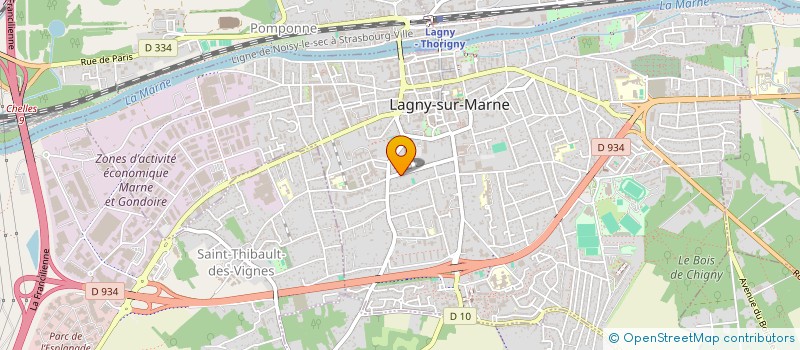 localisation de l'entreprise SCI VK LEVANT  LAGNY-SUR-MARNE