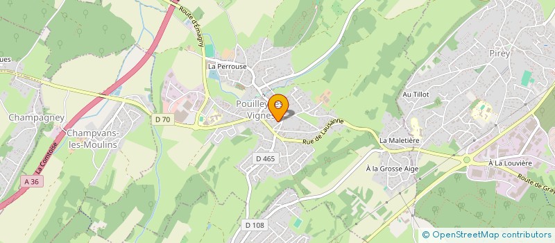 localisation de l'entreprise SCI VL  POUILLEY-LES-VIGNES