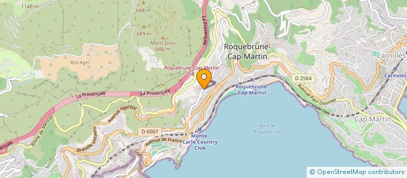 localisation de l'entreprise SCI VLA à ROQUEBRUNE-CAP-MARTIN