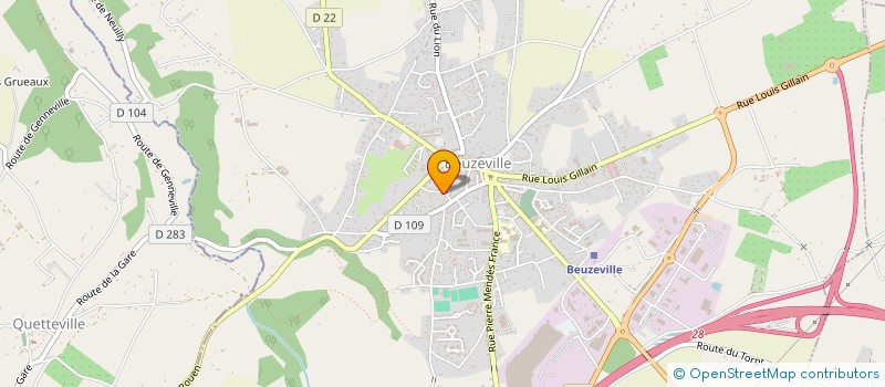 localisation de l'entreprise SCI VLAD  BEUZEVILLE