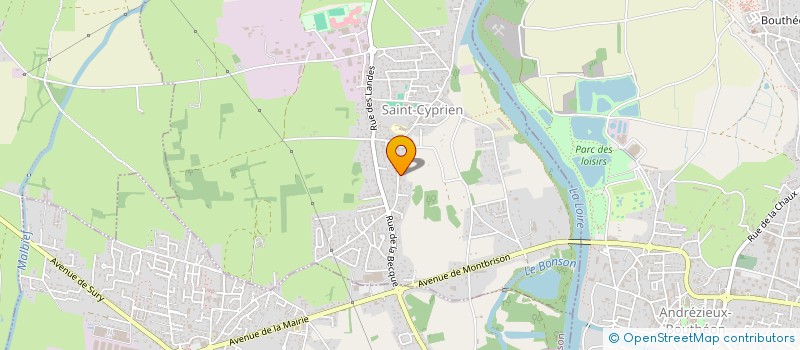 localisation de l'entreprise SCI VLB  SAINT-CYPRIEN