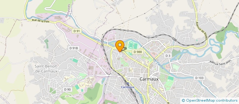 localisation de l'entreprise SCI VLCLP  CARMAUX