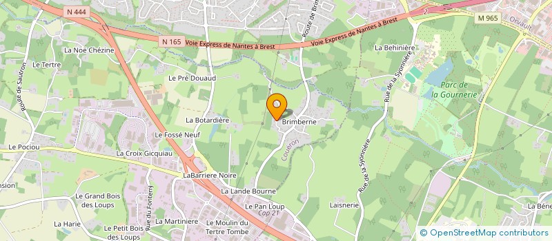 localisation de l'entreprise SCI VLG à COUERON