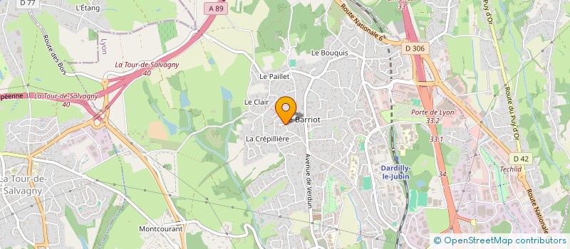 localisation de l'entreprise SCI VLG2  DARDILLY