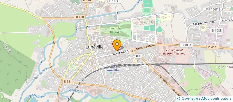 localisation de l'entreprise SCI VLH  LUNEVILLE