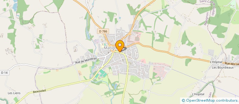 localisation de l'entreprise SCI VLM  MATIGNON