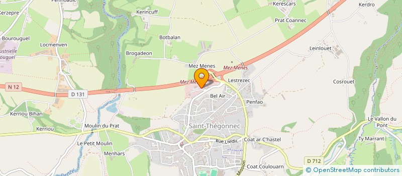 localisation de l'entreprise SCI VLM'INVEST  SAINT-THEGONNEC LOC-EGUINER