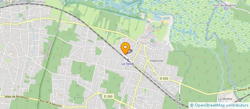 localisation de l'entreprise SCI VLMC  LE TEICH