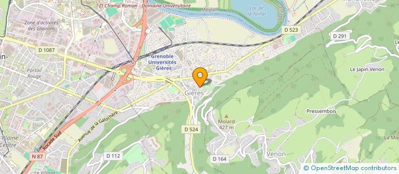 localisation de l'entreprise SCI VLP 91  GIERES