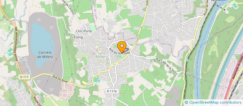 localisation de l'entreprise SCI VLS  MILLERY