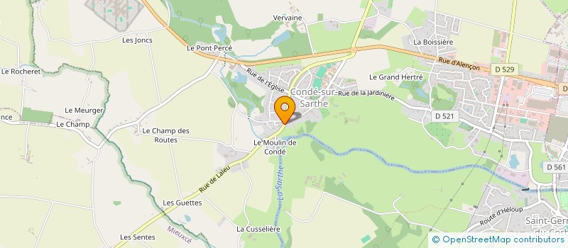 localisation de l'entreprise SCI VLV à CONDE-SUR-SARTHE