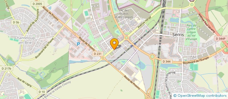 localisation de l'entreprise SCI VLV CORPORATION  MONTEVRAIN