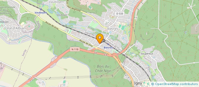 localisation de l'entreprise SCI VM&3  BIEVRES