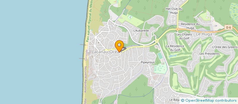 localisation de l'entreprise SCI VM à LACANAU