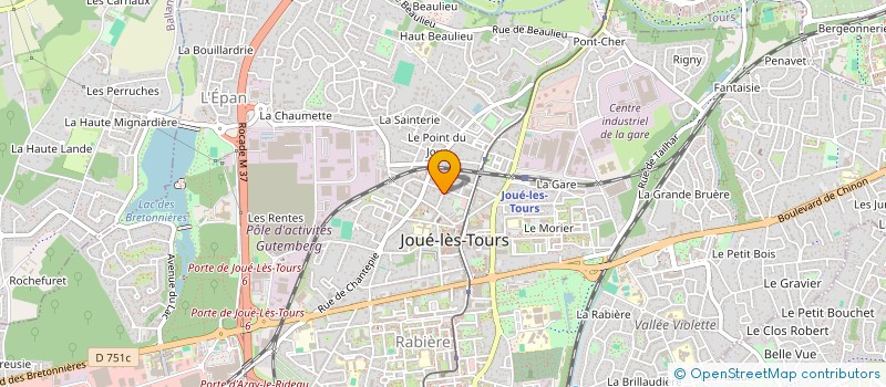 localisation de l'entreprise SCI VM à JOUE-LES-TOURS