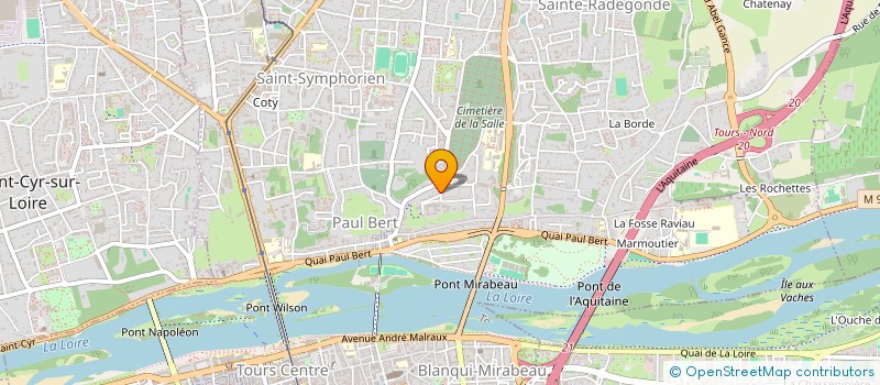 localisation de l'entreprise SCI VM  TOURS
