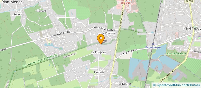 localisation de l'entreprise SCI VM à BLANQUEFORT