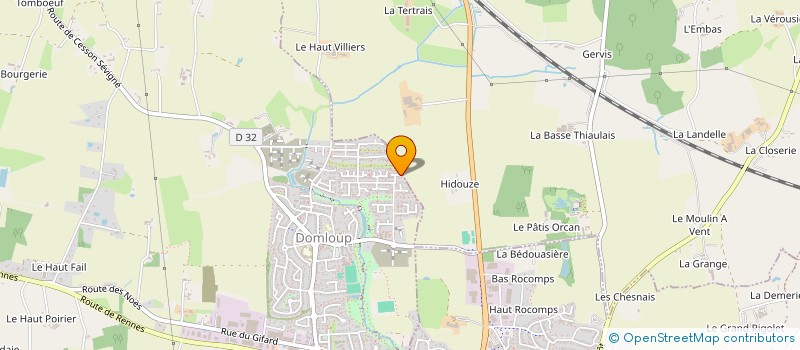 localisation de l'entreprise SCI VM CHIRON  DOMLOUP