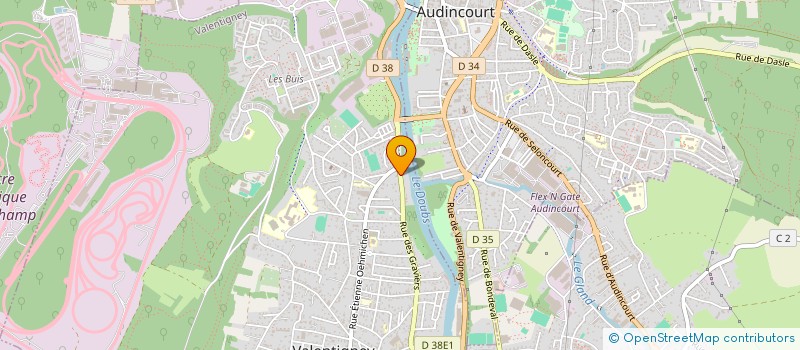 localisation de l'entreprise SCI VM HABITAT  VALENTIGNEY