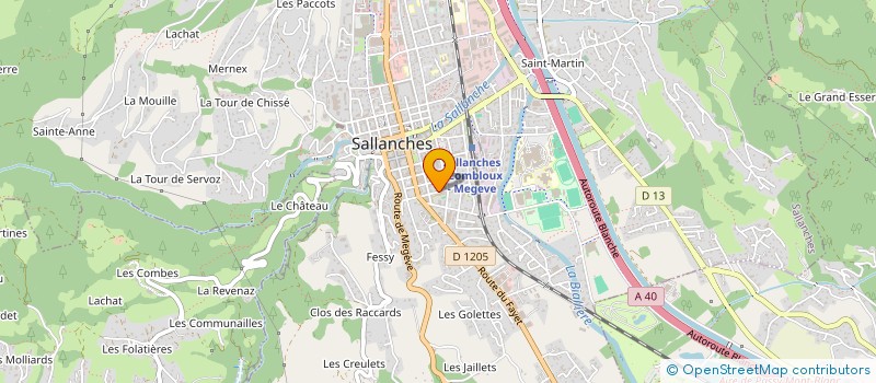 localisation de l'entreprise SCI VM2K  SALLANCHES