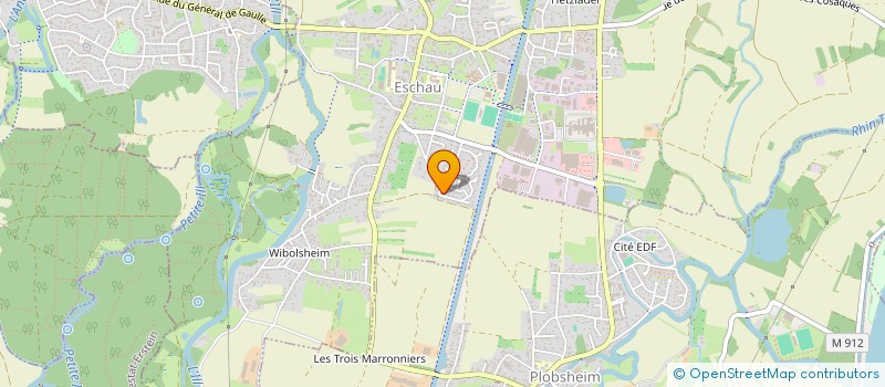 localisation de l'entreprise SCI VM6D  ESCHAU