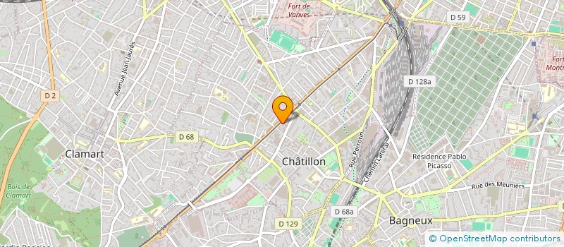 localisation de l'entreprise SCI VMA KINEMED  CHATILLON