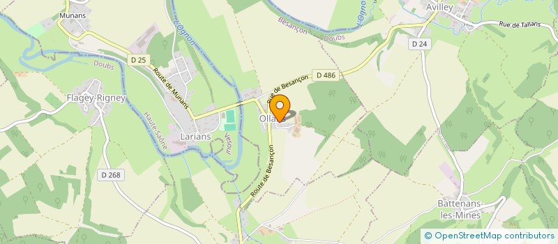 localisation de l'entreprise SCI VMAFS  OLLANS