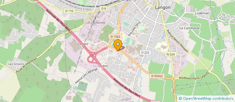 localisation de l'entreprise SCI VMB à LANGON