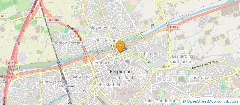 localisation de l'entreprise SCI VMF  PERPIGNAN