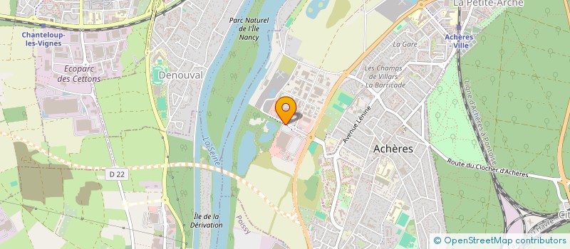 localisation de l'entreprise SCI VMI  ACHERES