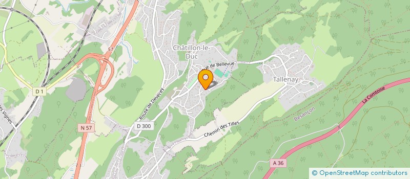 localisation de l'entreprise SCI VMPI  CHATILLON-LE-DUC