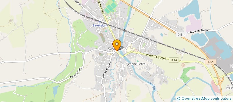 localisation de l'entreprise SCI VMS à SAVERDUN