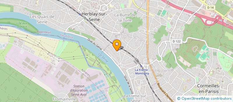 localisation de l'entreprise SCI VMV  LA FRETTE-SUR-SEINE