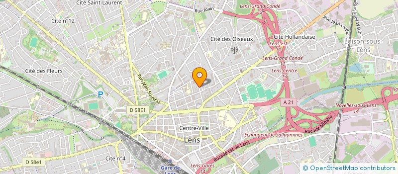 localisation de l'entreprise SCI VNL  LENS