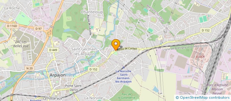 localisation de l'entreprise SCI VNM à SAINT-GERMAIN-LES-ARPAJON