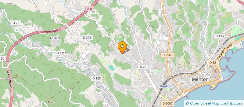 localisation de l'entreprise SCI VNMH à MENTON
