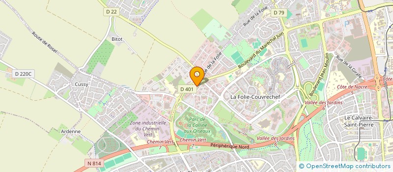 localisation de l'entreprise SCI VOCA 5  CAEN