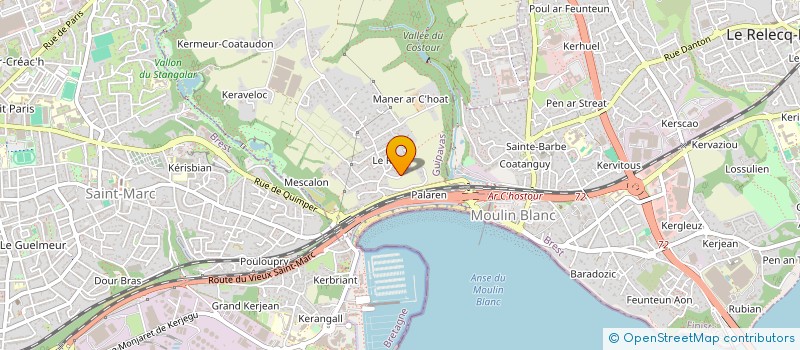 localisation de l'entreprise SCI VODKA  GUIPAVAS